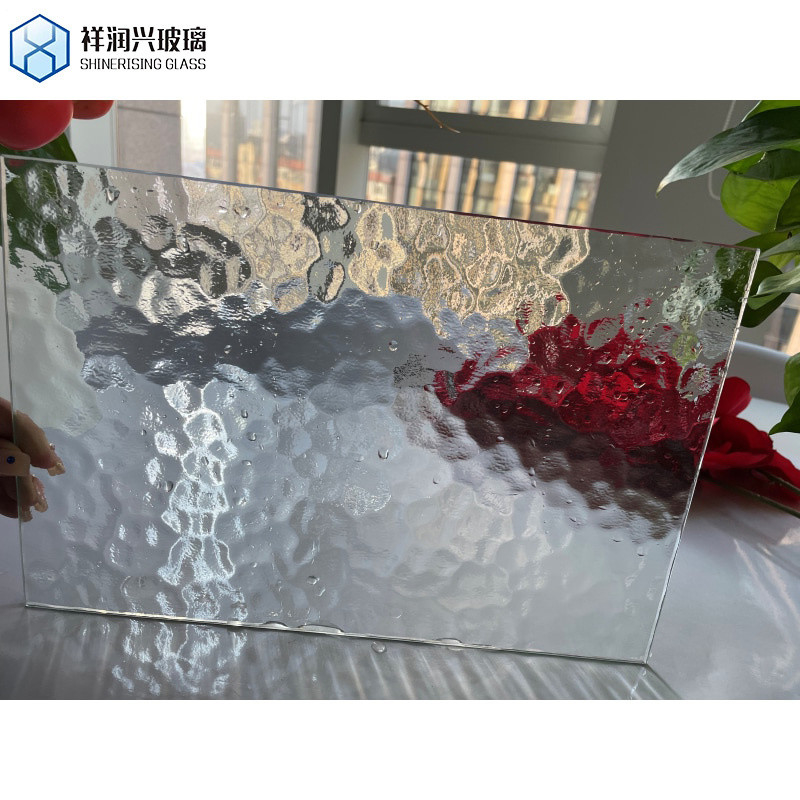 Solid Color Fancy Embossed Pattern Glass Float Figured rolled Glass for Building Decoration