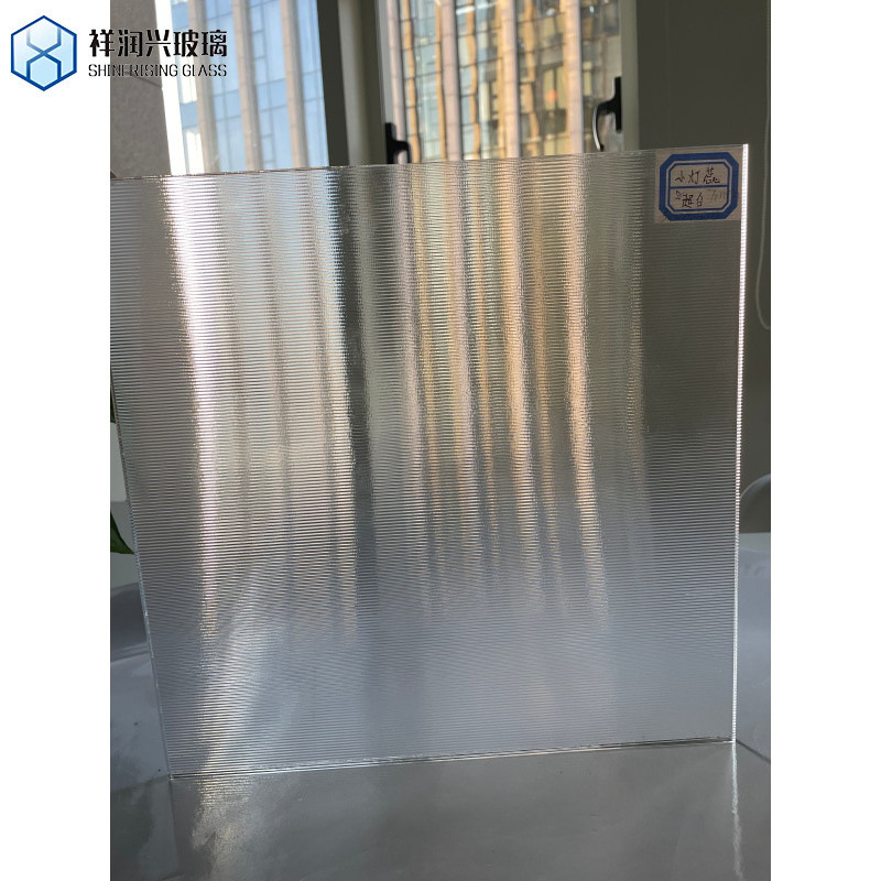 Partition Glass 6mm Low Iron Round Groove Ribbed Glass Fluted Patterned Glass with 5