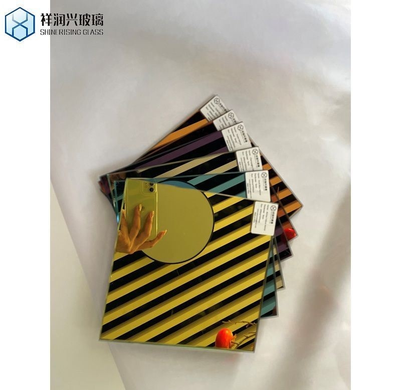 Customer's Requirement Modern Bronze Golden Glass Coloreds Mirror Panel Clear Float Glass