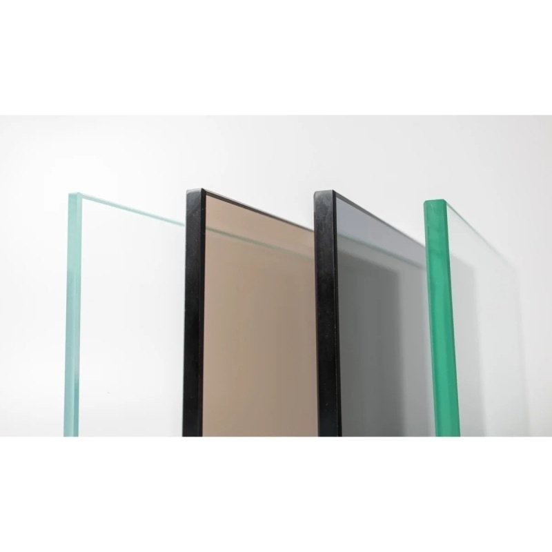 Dark Bronze Clear Tinted Colored Reflective Glass for Furniture Building Customization