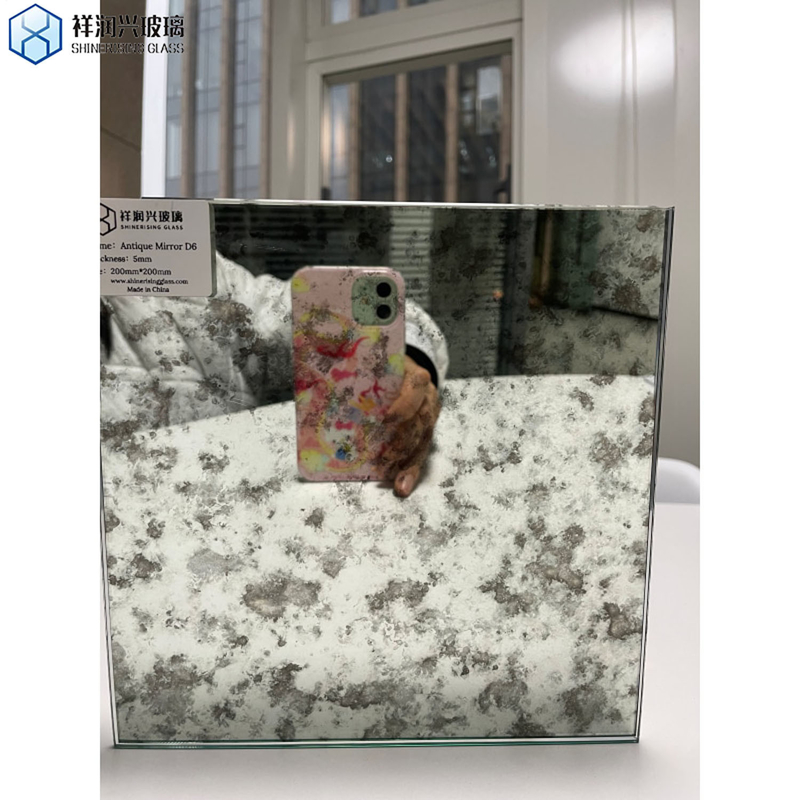 Living Room Decorative Antique Glass Panel Mirror Multipanel Square Metal Window Wall
