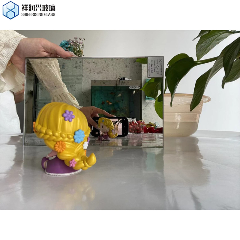 Customized Art Decorative Frameless Antique Glass Mirror Sheet with Customized Design