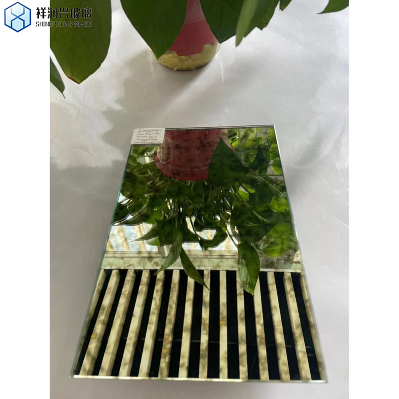 Bathroom Glass Mirror with Antique Silver Defogger Touch Sensor and Frame Material
