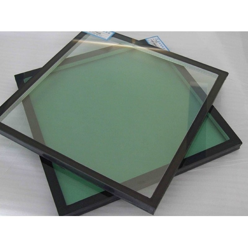 Commercial Building Partition Door Tempered Low-E Double Glazing Insulating Glass with Built in Blinds