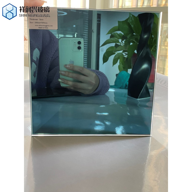 Colored Decorative Mirror Glass Rectangle Reflective Black Float Glass for Tinted Glass