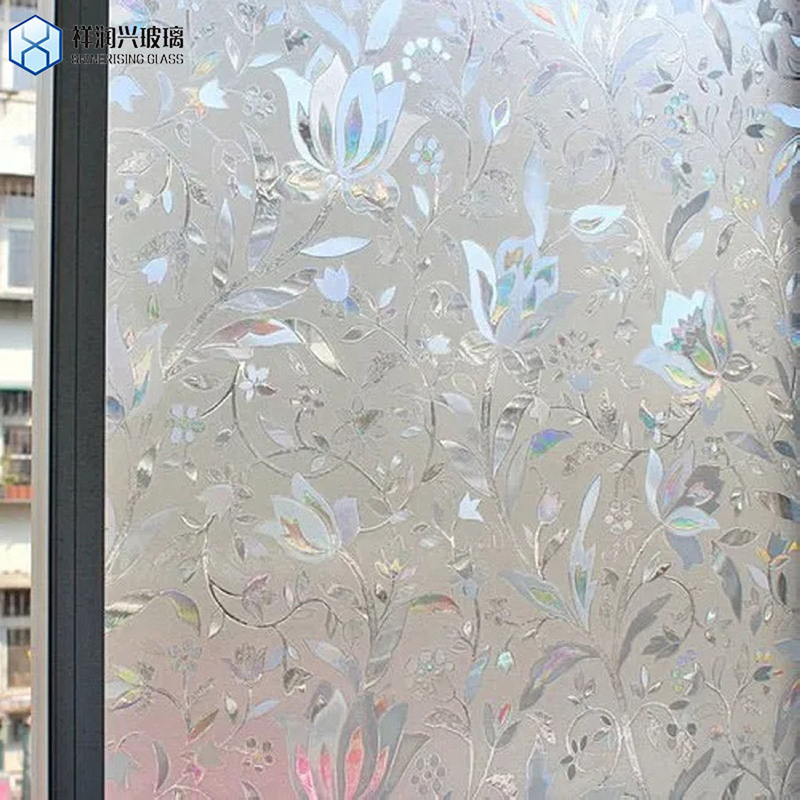 Bronze Muru Pattern Glass Fluted Textured Reed Pattern Glass Decorative Engraved Tempered Glass