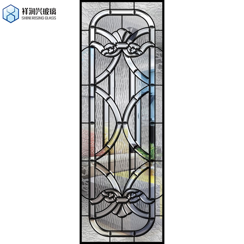 3mm-19mm Thickness Flat Tempered Glass Ice Flower Pattern Door for Building Decoration