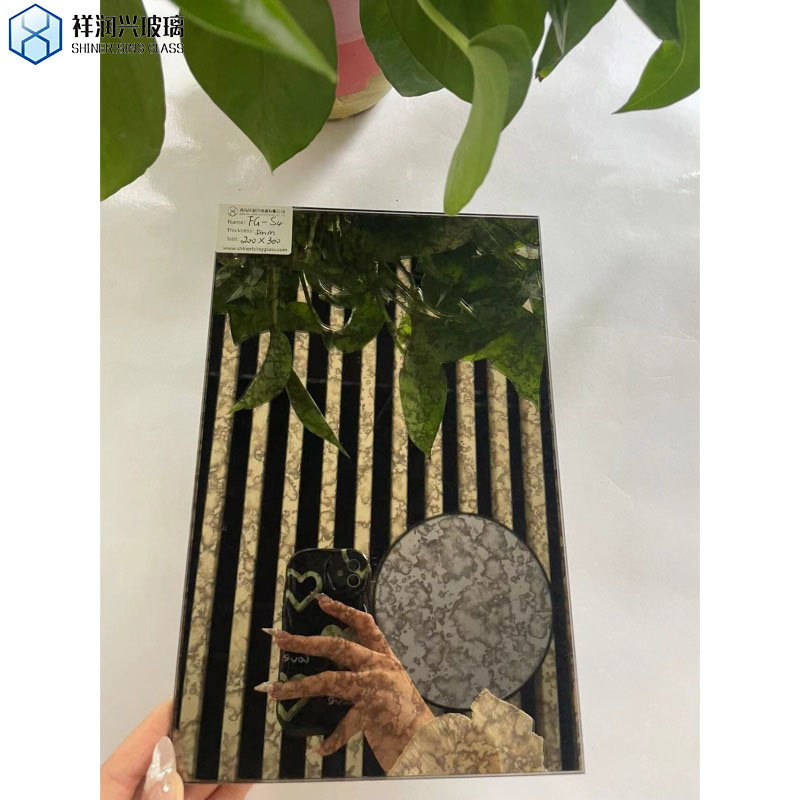 Golden Antique Mirror Glass Tile Mirrors for Wall Decor Amusement and 5 Years of Support