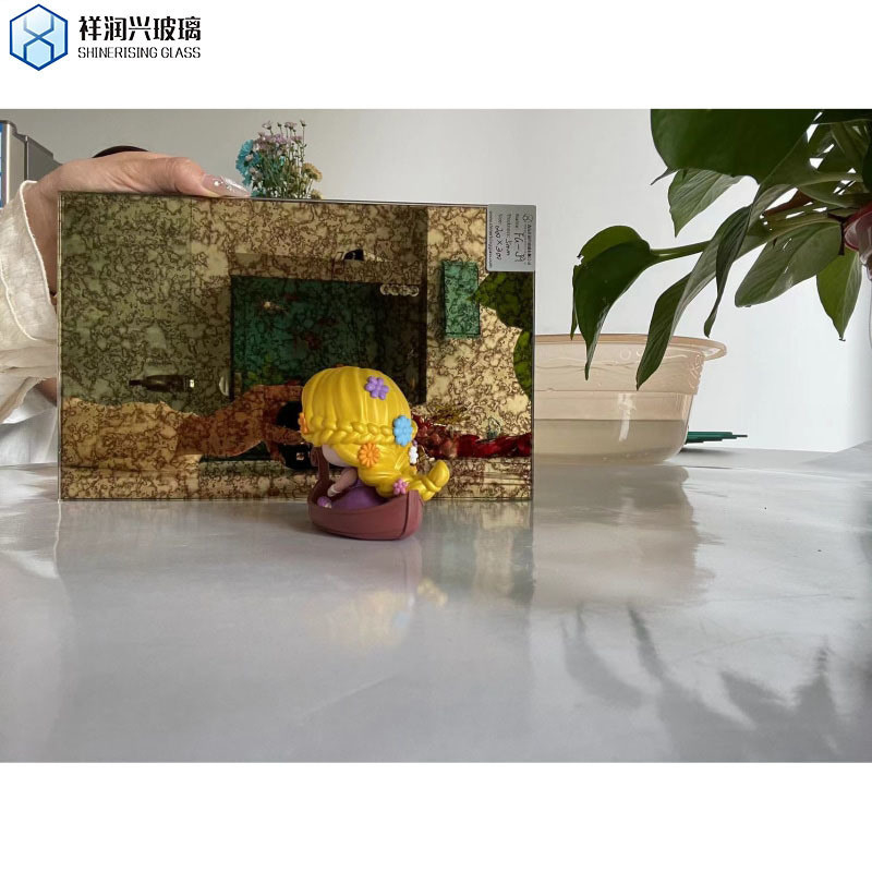 Flat Polished Edge Work Antique Mirror Glass for Decorative Kitchen Wall Glass Sheet