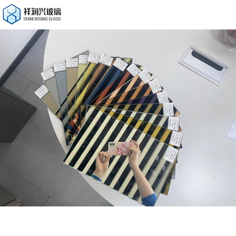 Tinted Colored Tempered Mirror Glass 6-16mm Toughened Glass with Customized Request