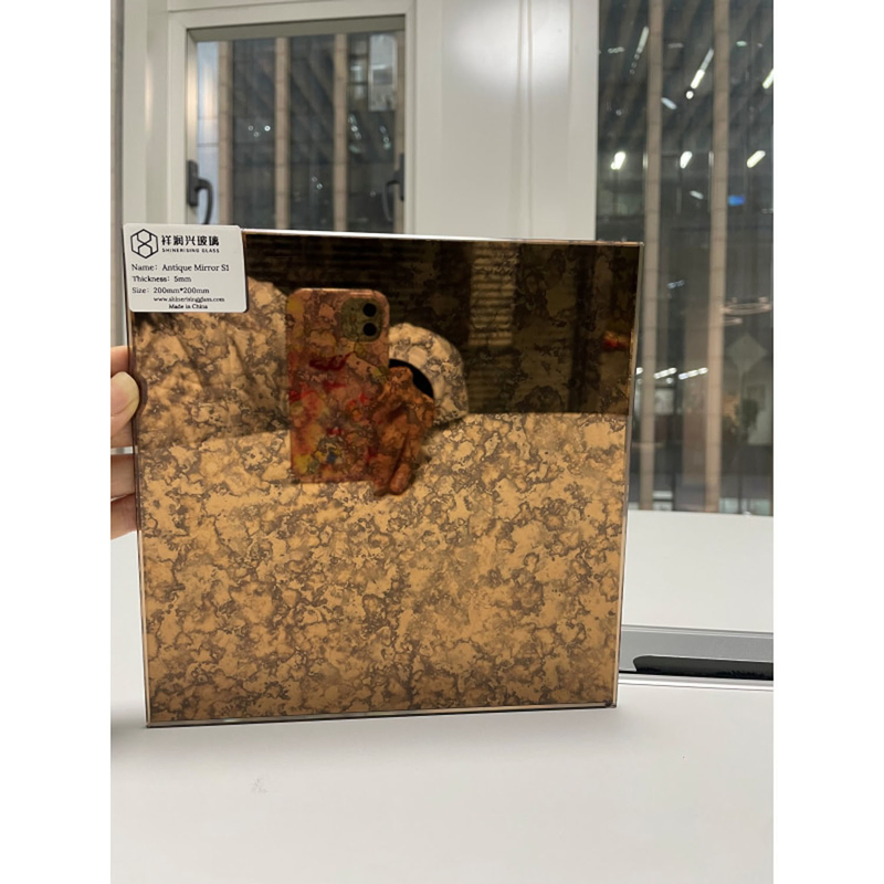 Flat Polished Edge Work 3mm-8mm Antique Mirror Glass with 5 Years After-sales Service
